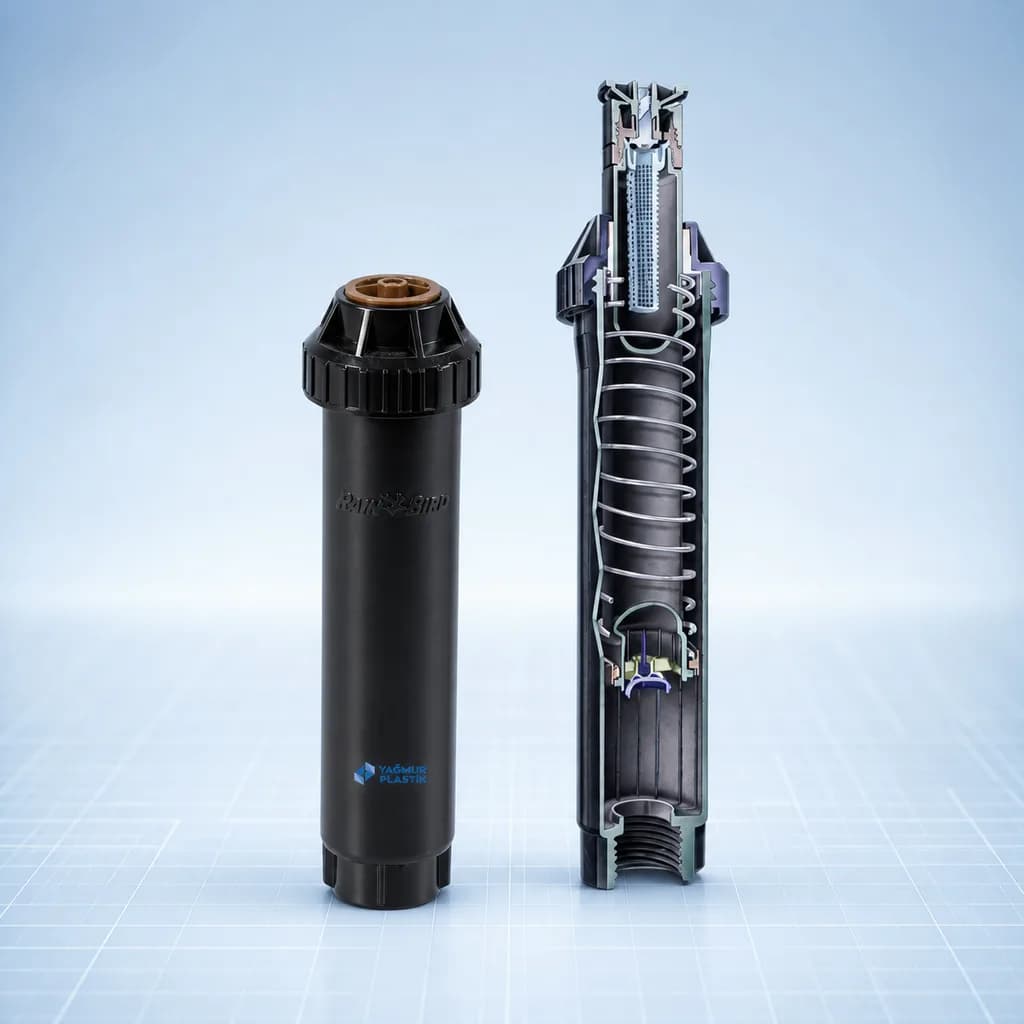 Rain Bird US-412 Uni Sprey Otomatik Sulama Başlığı - Teknik görünüm